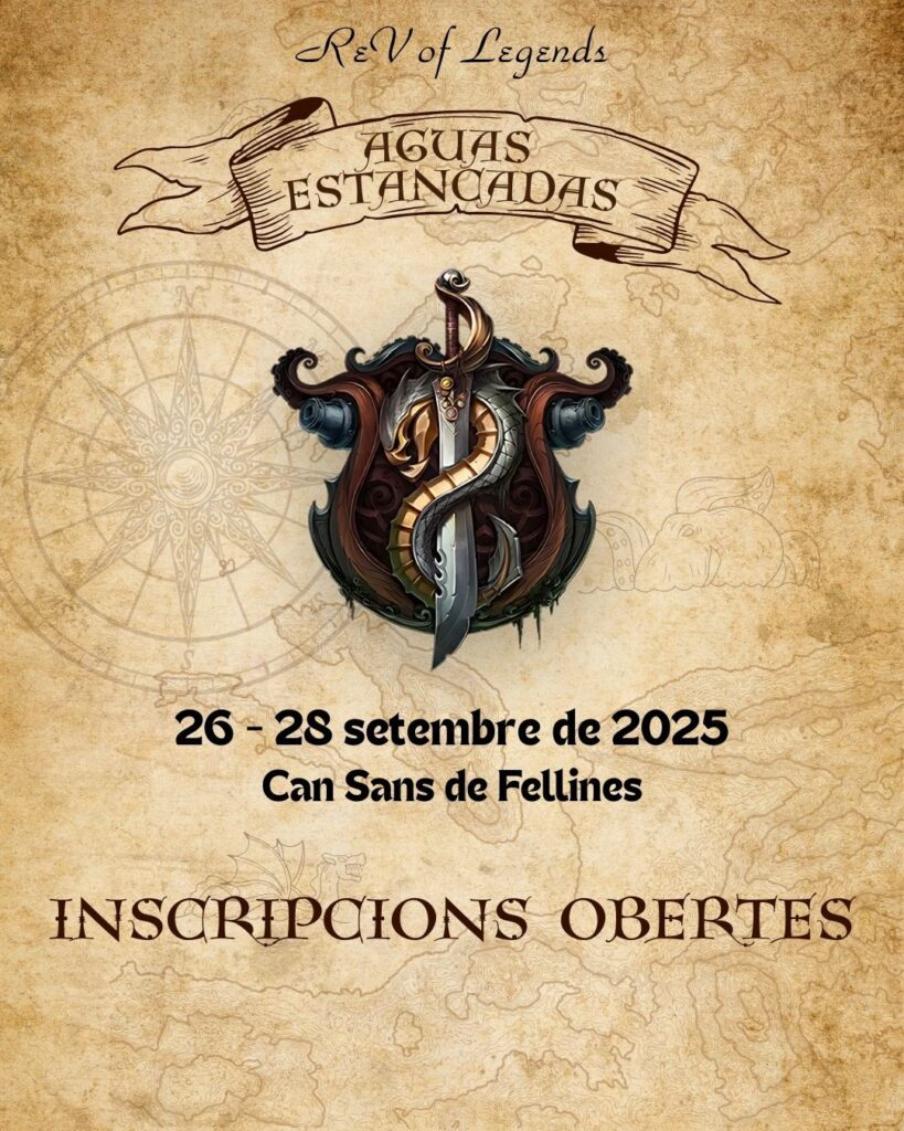 inscripcions obertes Rol en vivo aguas estancadas