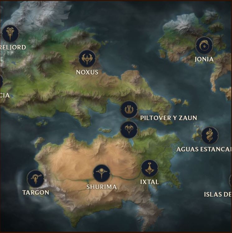 Mapa cuadrado Runaterra